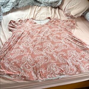 Paisley Print Women's Pink Dress